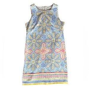 London Times Fitted Bodycon Summer Flowers Career Tank Dress, Women’s 8